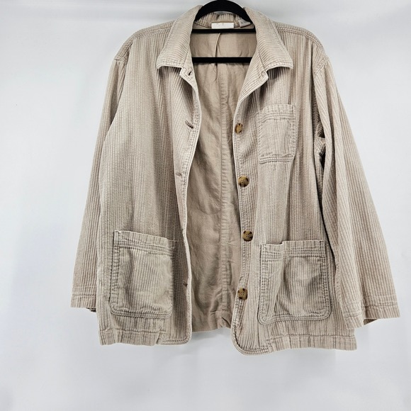 Liz Claiborne Jackets & Blazers - Liz‎ Claiborne Wide Whale Womens Corduroy Oversized Jacket Size M Blazer Cozy
